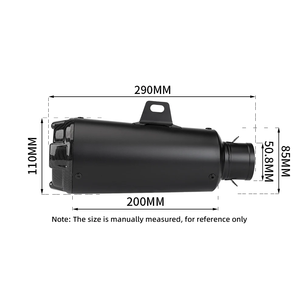 Motorcycle Universal Exhaust Pipe Modification Gsx250 Cb400x MT07 Z400 R3 Modified Cylinder Tail C20