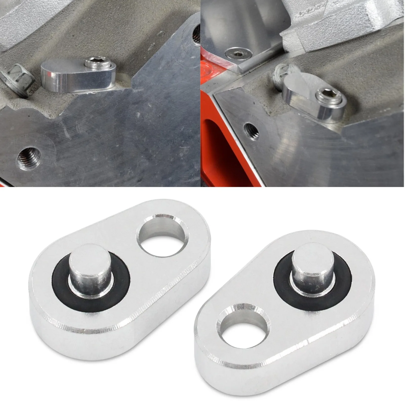 LS Coolant Crossover Steam Vent Kit Billet Air Bleed Plug for Chevy LS1 LS2 LS3 LS6 LQ4 L92 L99 LSX Engine Coolant Bypass System