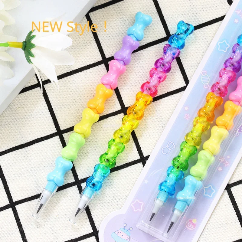 Non-sharpening Replaceable Cute Pencils Pen Cap Students Writing Pen Stationery Pencil for Kids Gift School Office Supplies