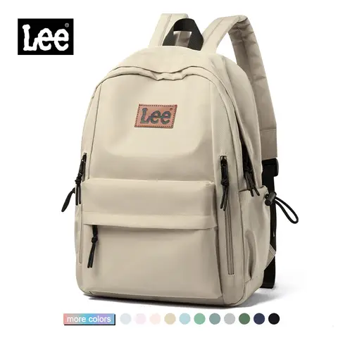 LEE 옥스포드 중학교 배낭 십대 경량 대용량 16 인치 노트북 가방 대학생 Schoolbag