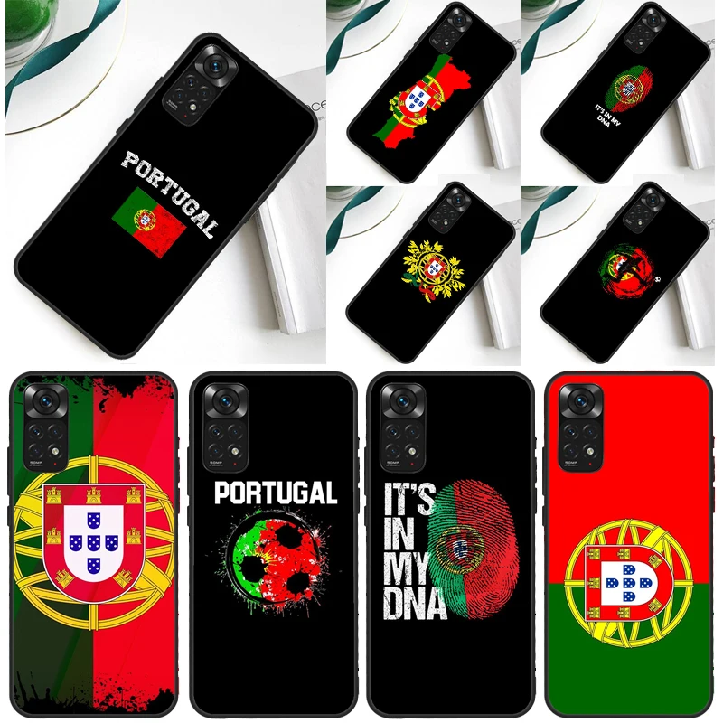 Portugal Flag Case For Xiaomi Redmi Note 13 14 Pro 12 9 10 11 Pro 10S 11S 12S Redmi 14C 13C 10C 12C Cover