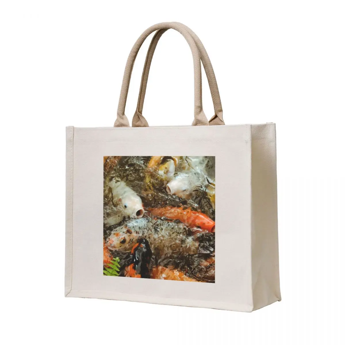 

hungry koi fish Tote Bag Lady bag Customizable tote bag shopper bags tote