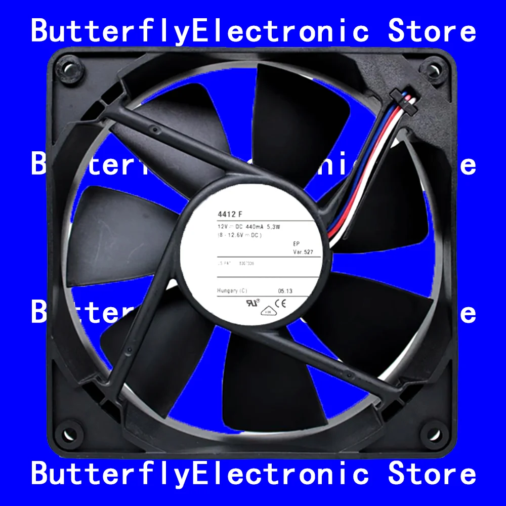 

НОВЫЙ ОРИГИНАЛЬНЫЙ ВЕНТИЛЯТОР 4412F 4412 F 12 В постоянного тока 5,3 Вт 12025 12 СМ 120*120*25 ММ