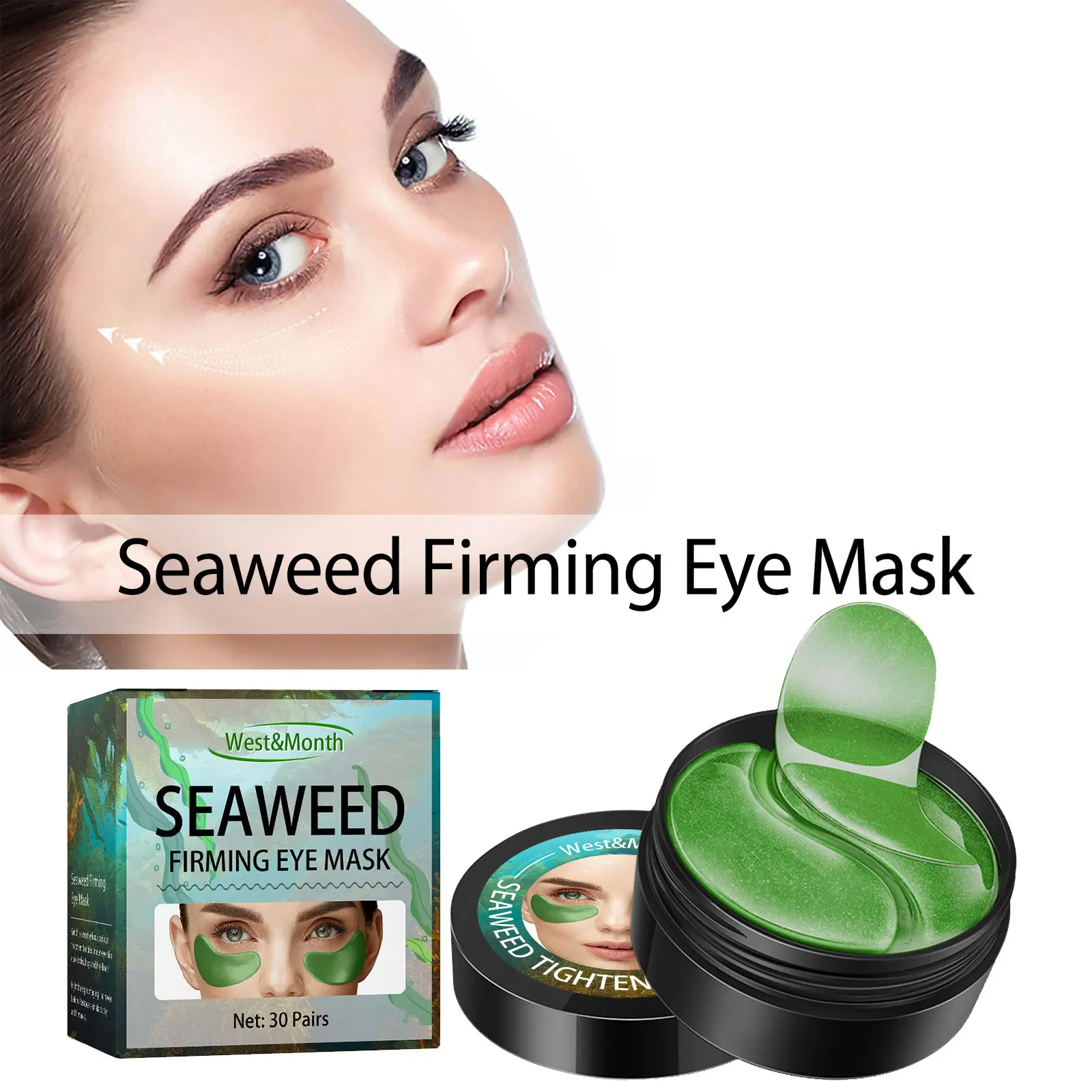 ผ้าปิดตาสาหร่ายครีมบำรุงผิวลดรอยหมองคล้ำรอบดวงตาแผ่นแปะตาช่วยลดริ้วรอยเพิ่มความชุ่มชื้น