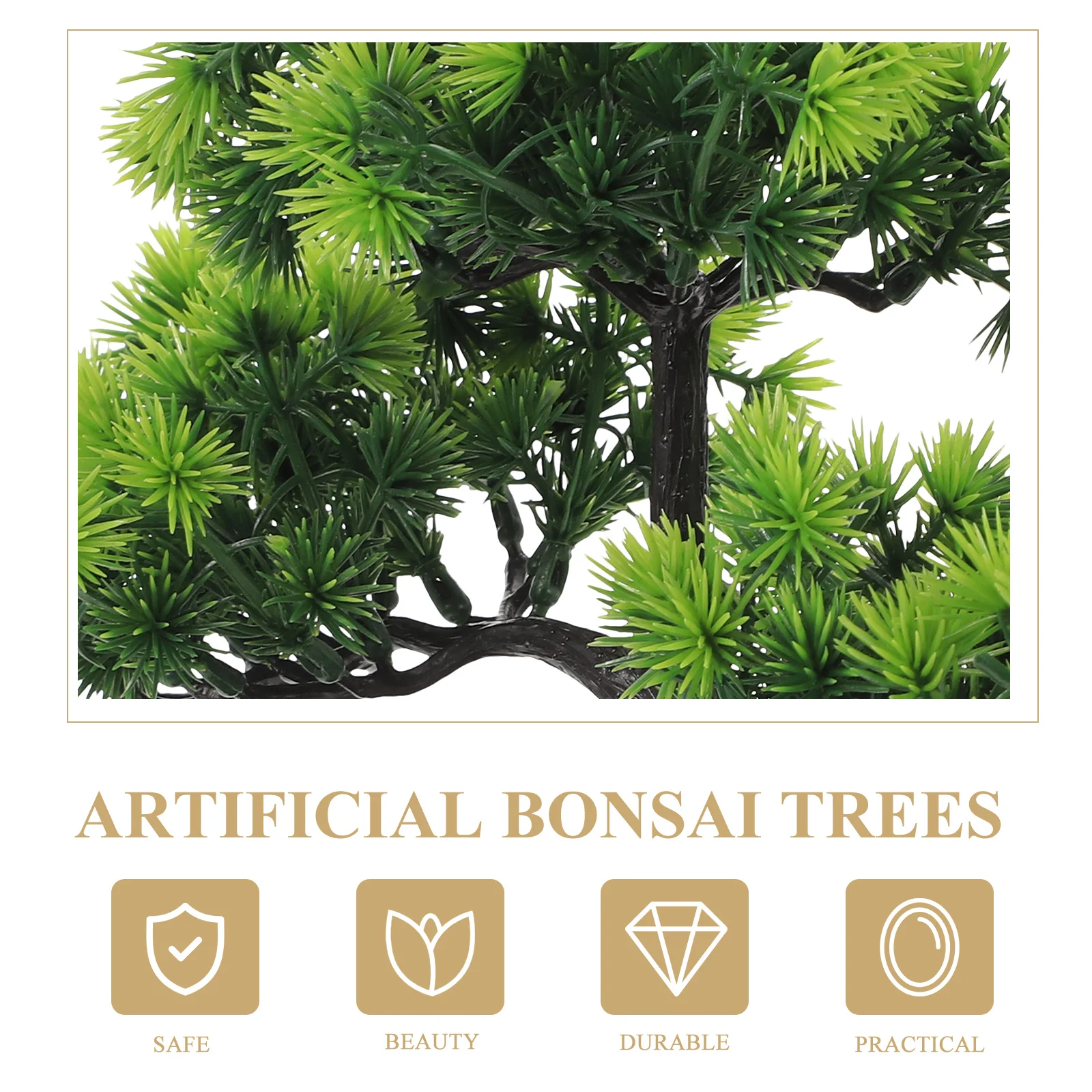 

Fake Bonsai Fake Small Bonsai Artificial Green Home Office Desktop Adornments Decor Indoor naments Wealth Luck