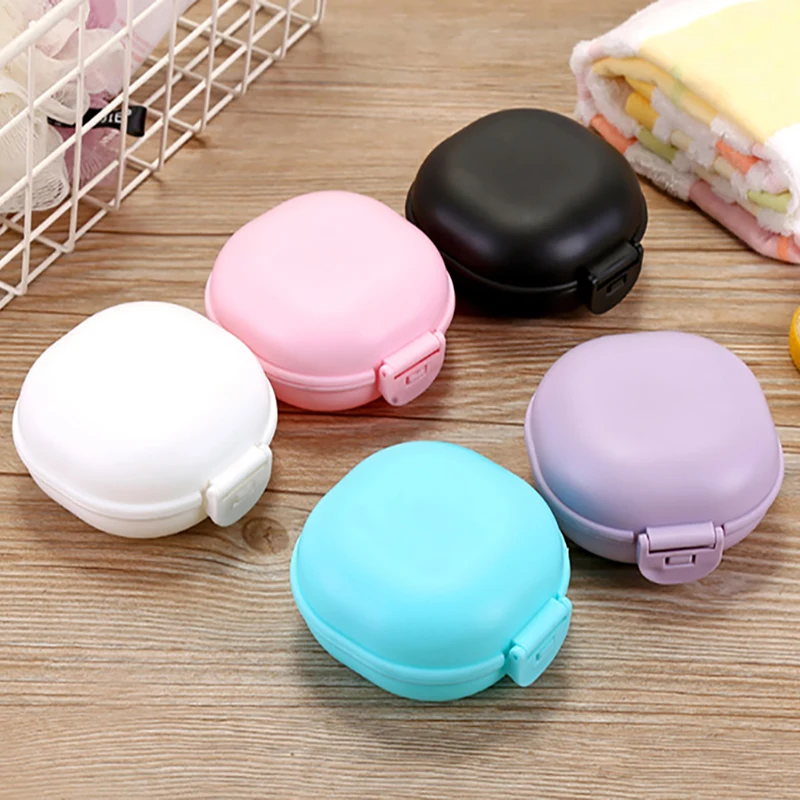 Bathroom Soap Case Mini Soap Box With Lid Portable Storage Dish Home Shower Drain Soap Holder Container Tray Cover Travel Hiking