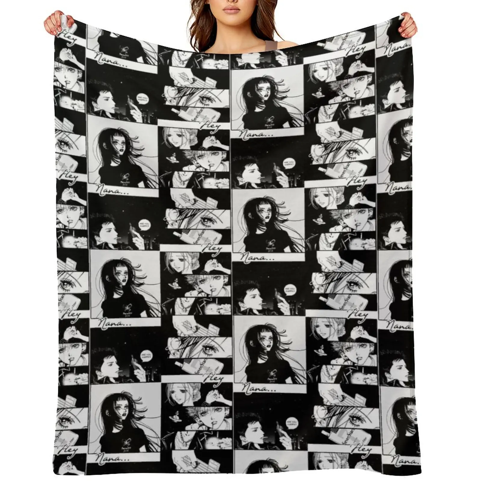

Hey Nana (High Quality) | Ai Yazawa Throw Blanket Decorative Throw Custom Beautifuls Summer Blankets