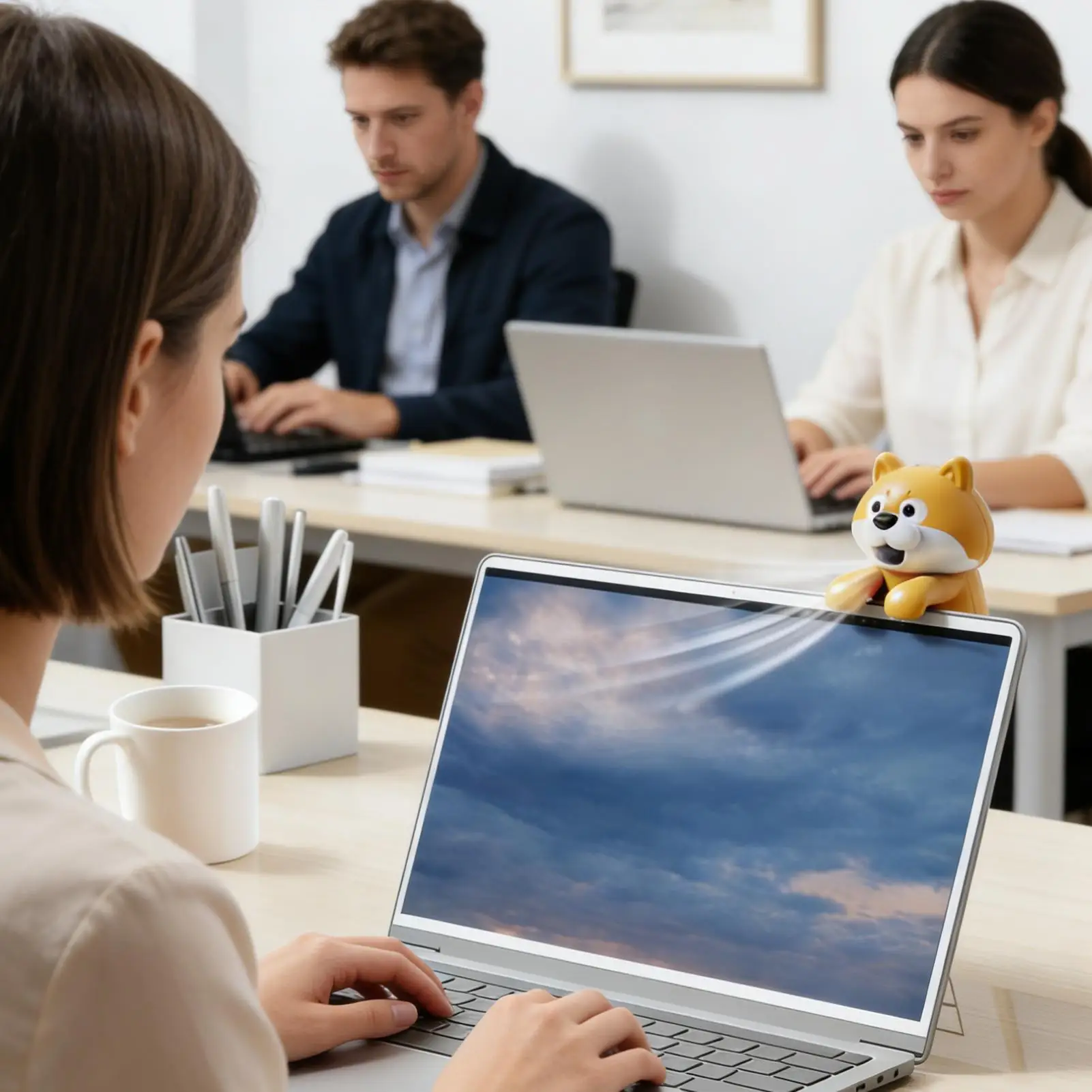 

Clip On Fan Cute Dog Portable Blower Animal Fan For Drink Cup For Kids Girls Boys Travel Home Apartment Office Coffee Tea Soup