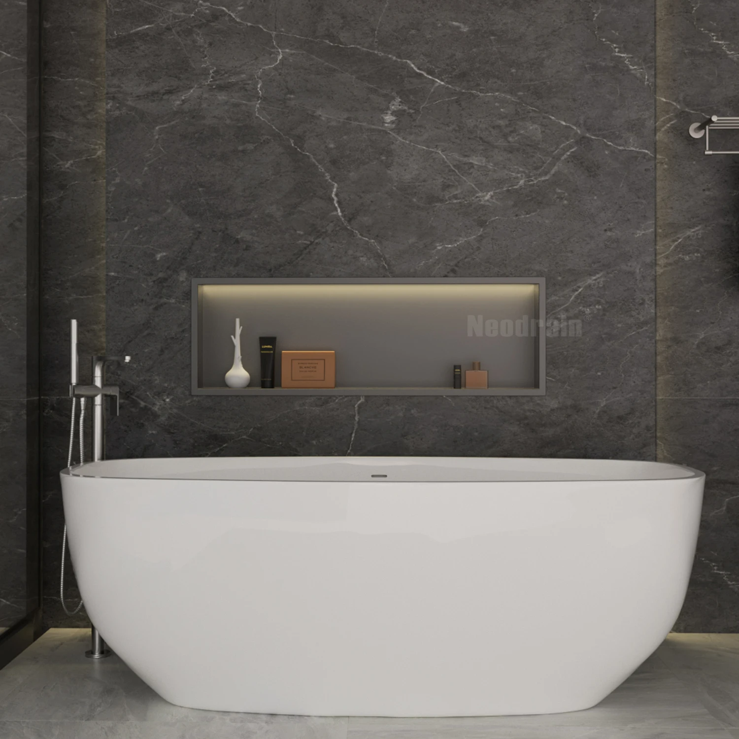 

Ultra High Quality Customizable LED Wall Niches Light Various Styles Stainless Steel for Bathroom Low Minimum Order Quantity