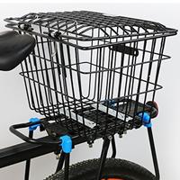Rear Bike Basket Heavy bike Cargo Rack with Lids for Folding Bikes Bike Frame Basket Easy Installation Universal Accessories