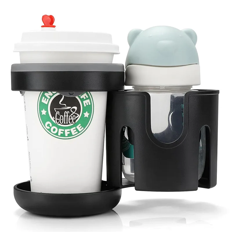 Baby Stroller Cup Holder 2 in1 Adjustable Milk Bottle Coffee Cup phone Holder Universal Water Bottle Holder Stroller Accessories view 4