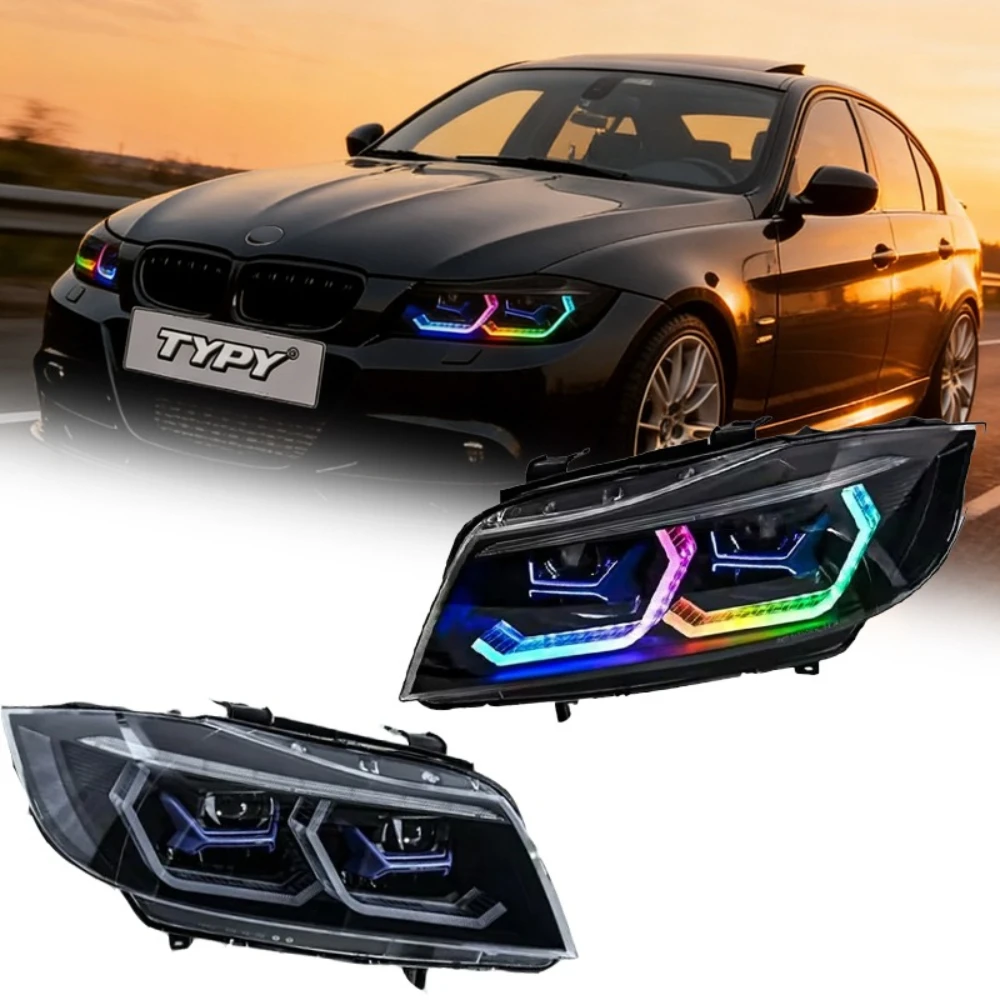 

TYPY Car Lights For BMW 3 Series 2005-2012 E90 RGB Headlight LED Projetor head Lamp Daytime Running Light Automotive Accessories