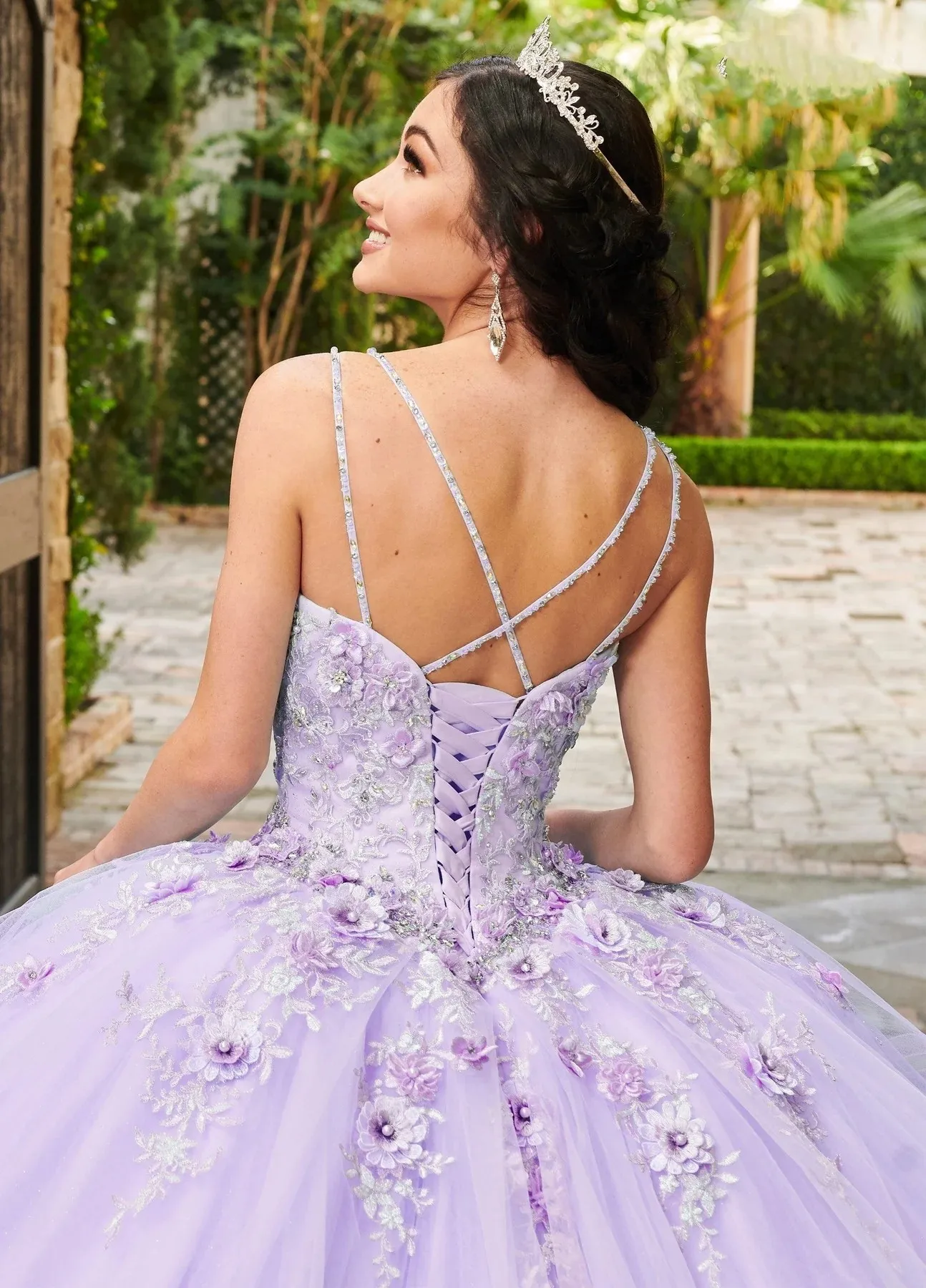 Lavender Charro Quinceanera Dresses Ball Gown Spaghetti Straps Tulle Beaded Puffy Mexican Sweet 16 Dresses 15 Anos Customized