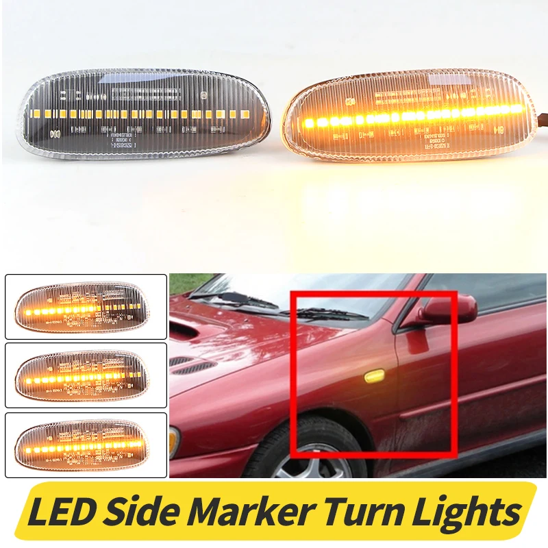 2Pcs Amber Led Fron… - image