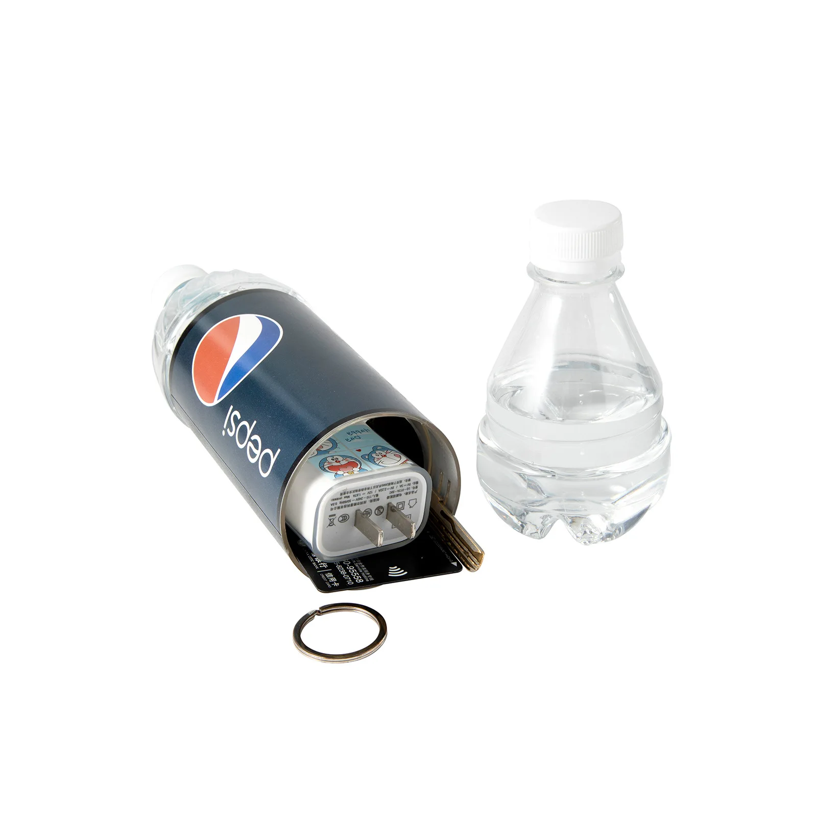 

Cola Shaped Stash Safety Water Bottle for Concealed Storage of Valuable Items Disguised As Desktop Decoration