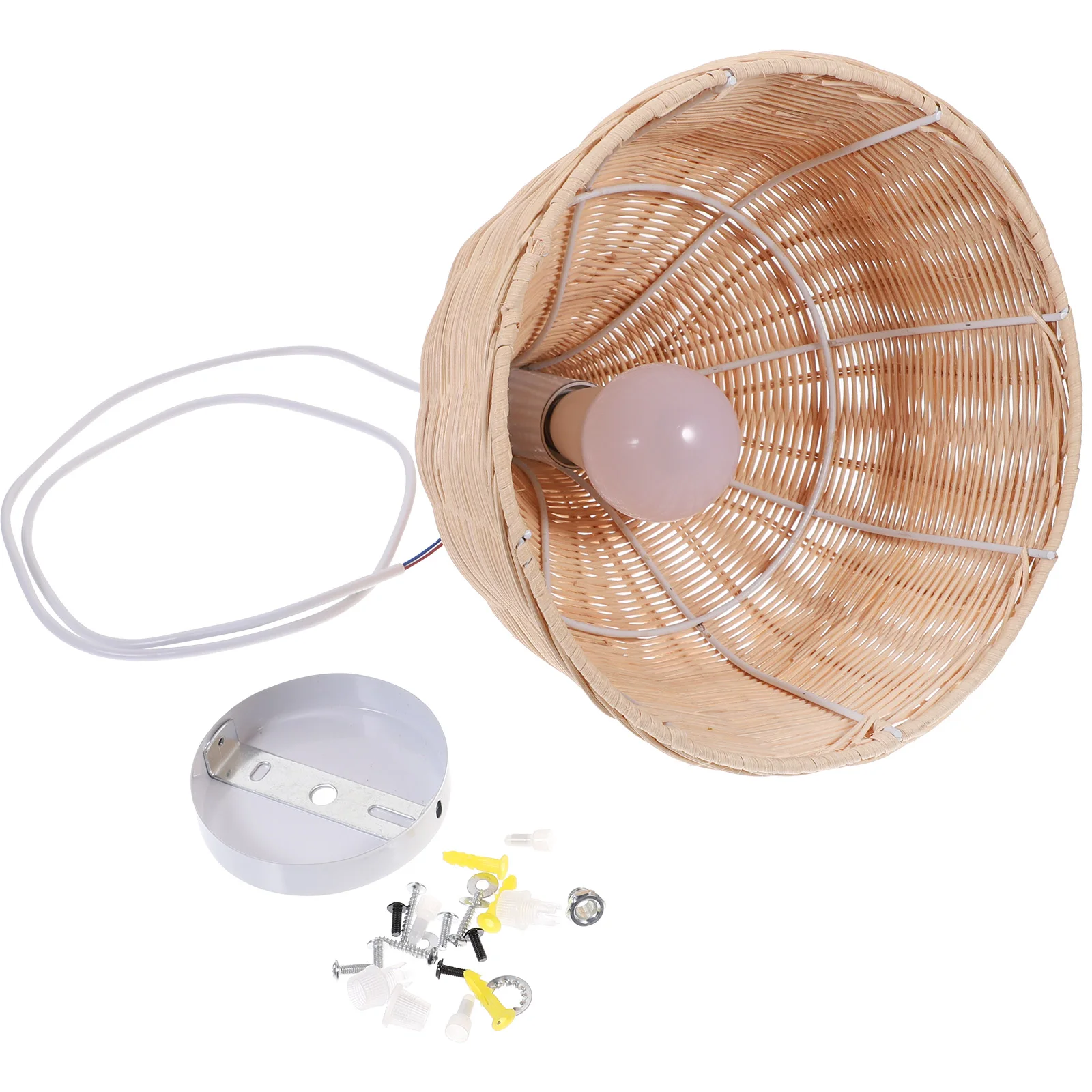 

Wicker Chandelier Rattan Decorative Lamp Natural Handmade Hanging Ceiling Light For Home Restaurant Decor Rattan Weaving Lamp