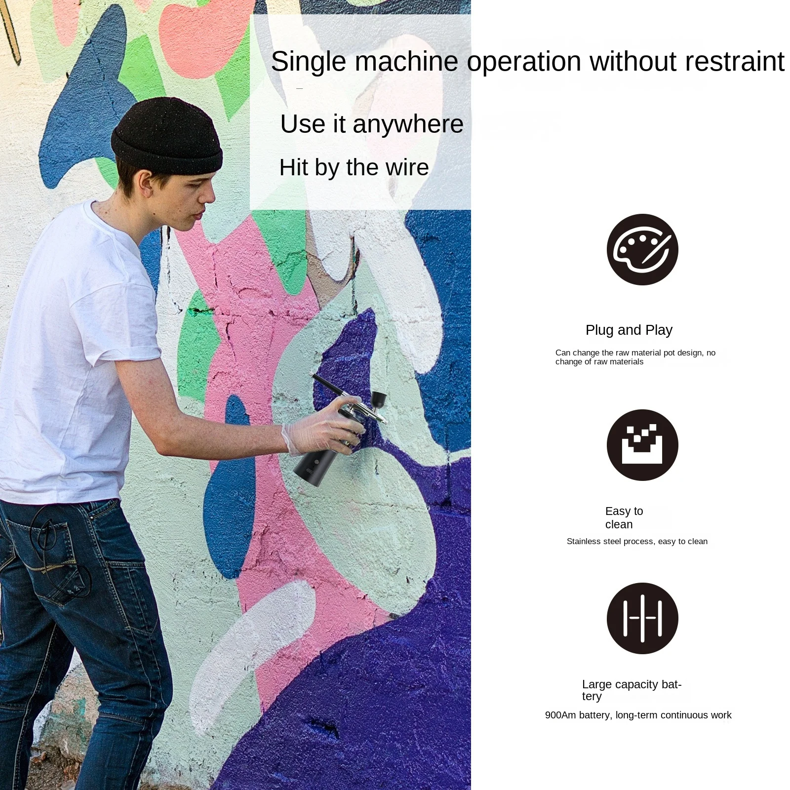 Airbrush Nagel mit Kompressor Tragbare Air Brush Nägel Kompressor für Nägel Kuchen Malerei Handwerk Air Brush Kit Nägel Spray