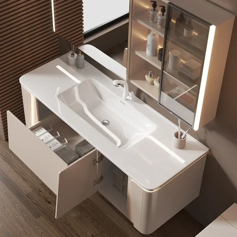Small Cabinet Bathroom Furniture Above The Toilet Shelf Mobile Makeup With Mirror Cabinets Tendance Household Gabinete Items