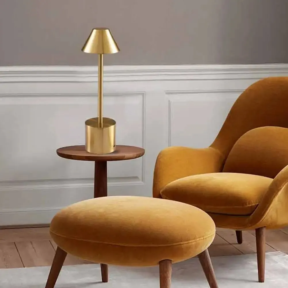 โคมไฟตั้งโต๊ะ LED แบบสัมผัสหรี่ได้3สีโคมไฟ USB แบบชาร์จไฟได้โคมไฟไฟตั้งโต๊ะกลางคืน pelindung Mata