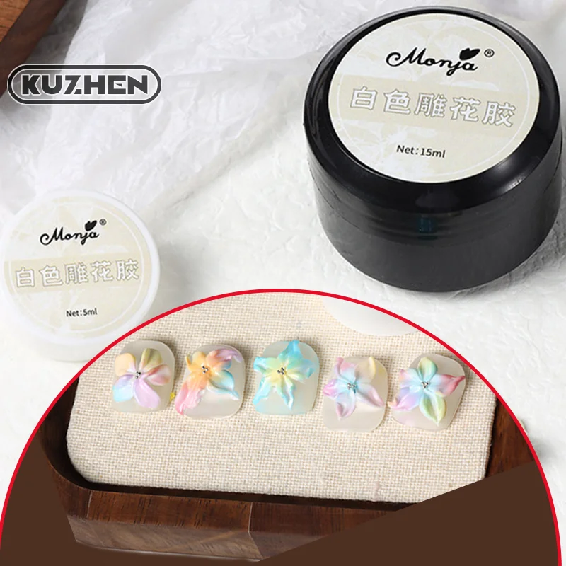 5/8/15ml Strong Nail Glue No-Wipe Gel For Rhinestone&Gem Jewelry Adhesive Tools UV Patch Adhesive Bond Modelling Glue Gel