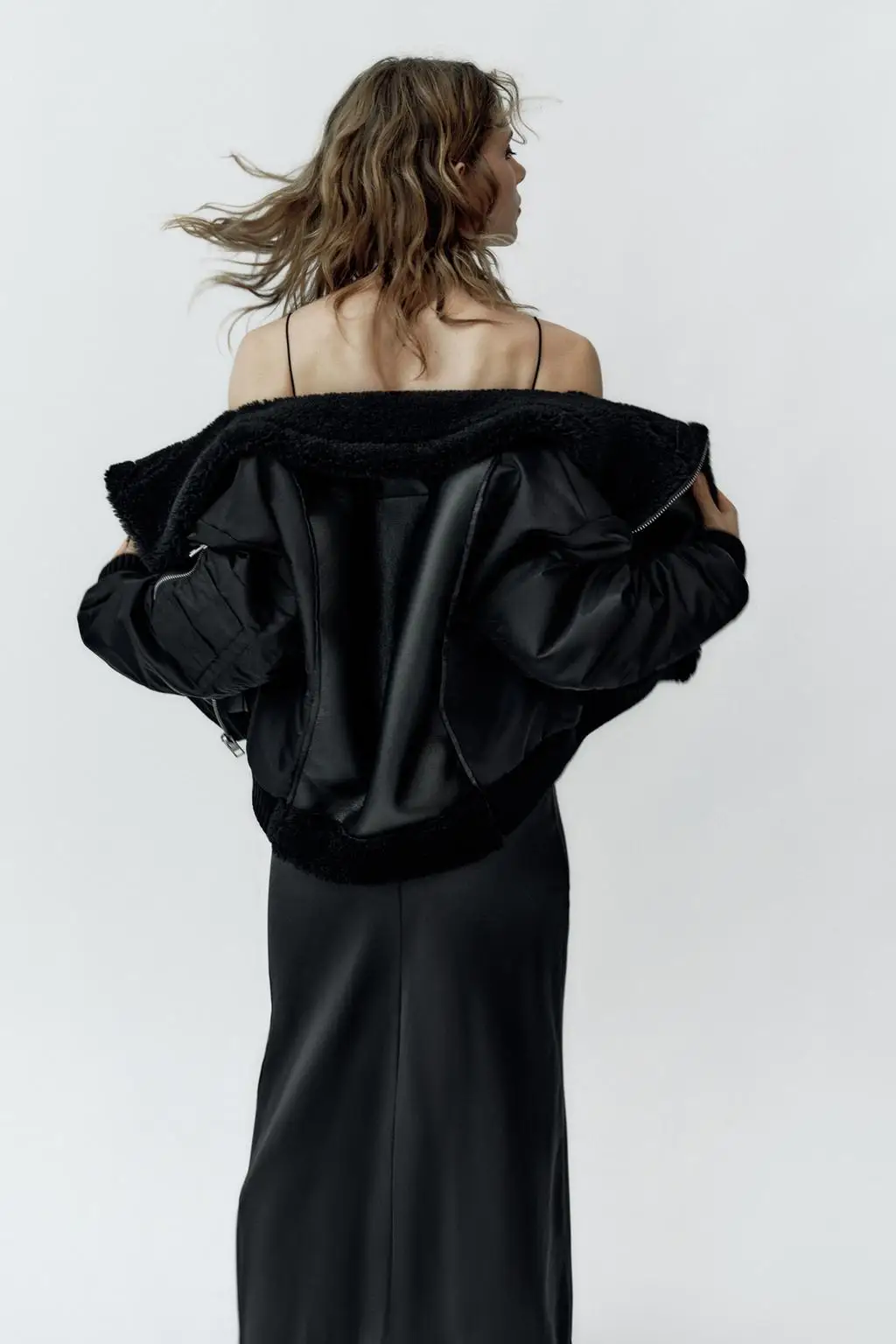 Faionable Versatile Pelliccia di Agnello Jaet Pelle e Pelliccia da Donna Splicing Autunno Inverno Nuovo Cappotto di Arrivo 5320773 All-Match Sle