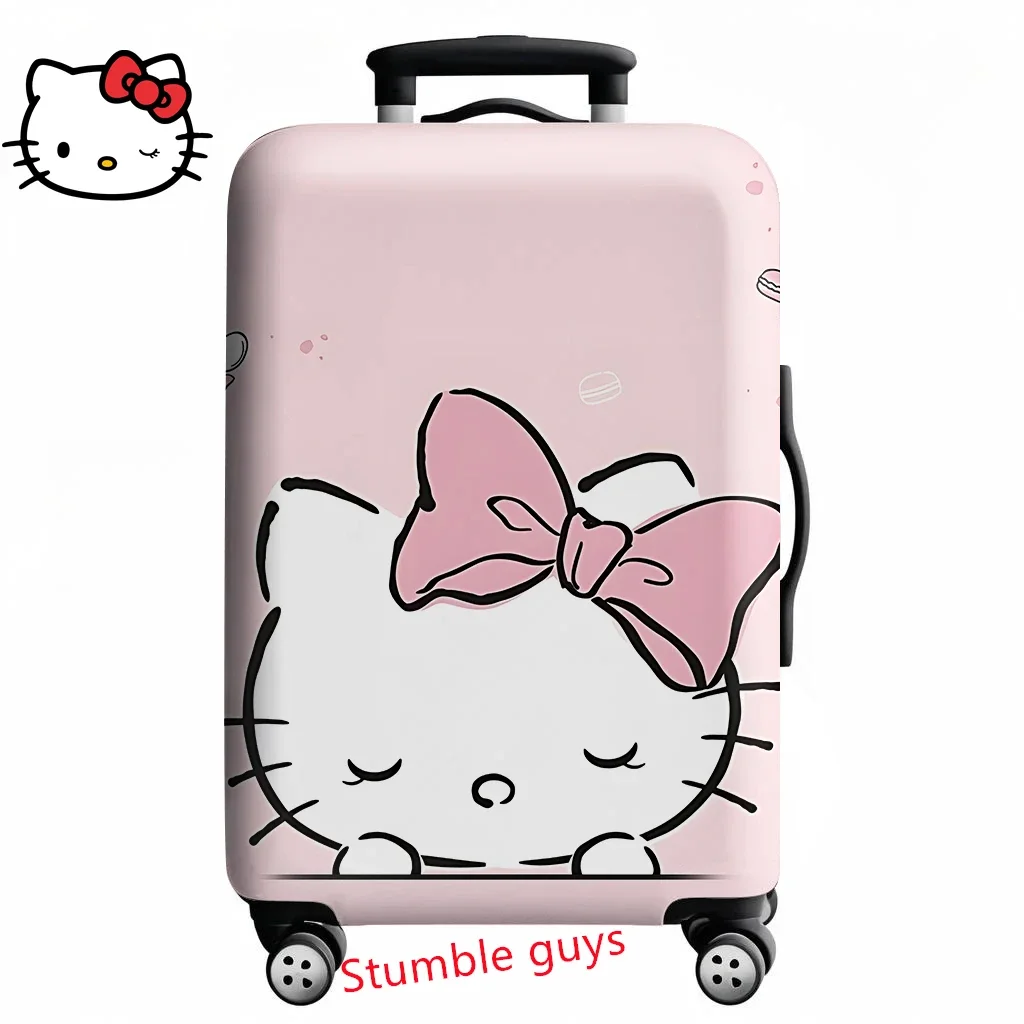 غطاء الأمتعة Anime Kawaii Hello Kitty يناسب حقائب السفر مقاس 18-32 بوصة وواقي طباعة الرسوم المتحركة #5