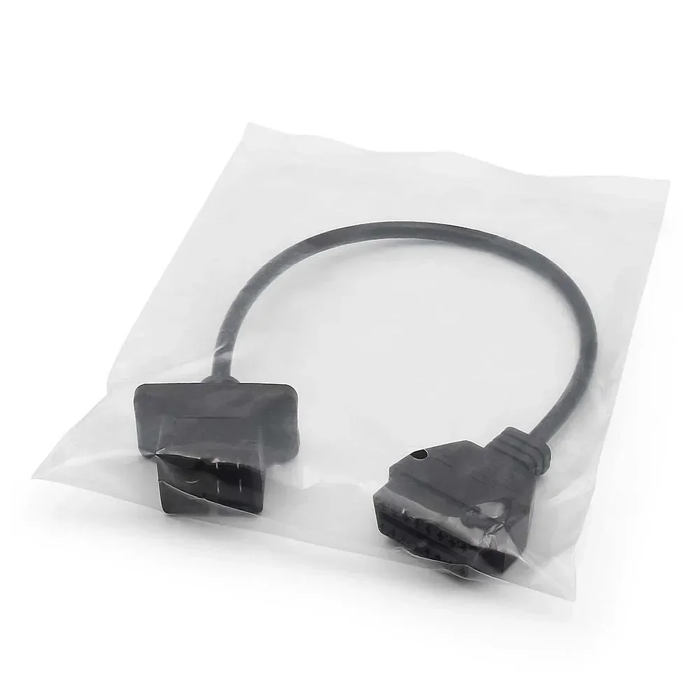 Latest for Chrysler Jeep Dodge 6 Pin OBD Connector 6pin OBD2 16Pin Cable Car Code Reader Diagnostic Tool Adapter Connector Wire