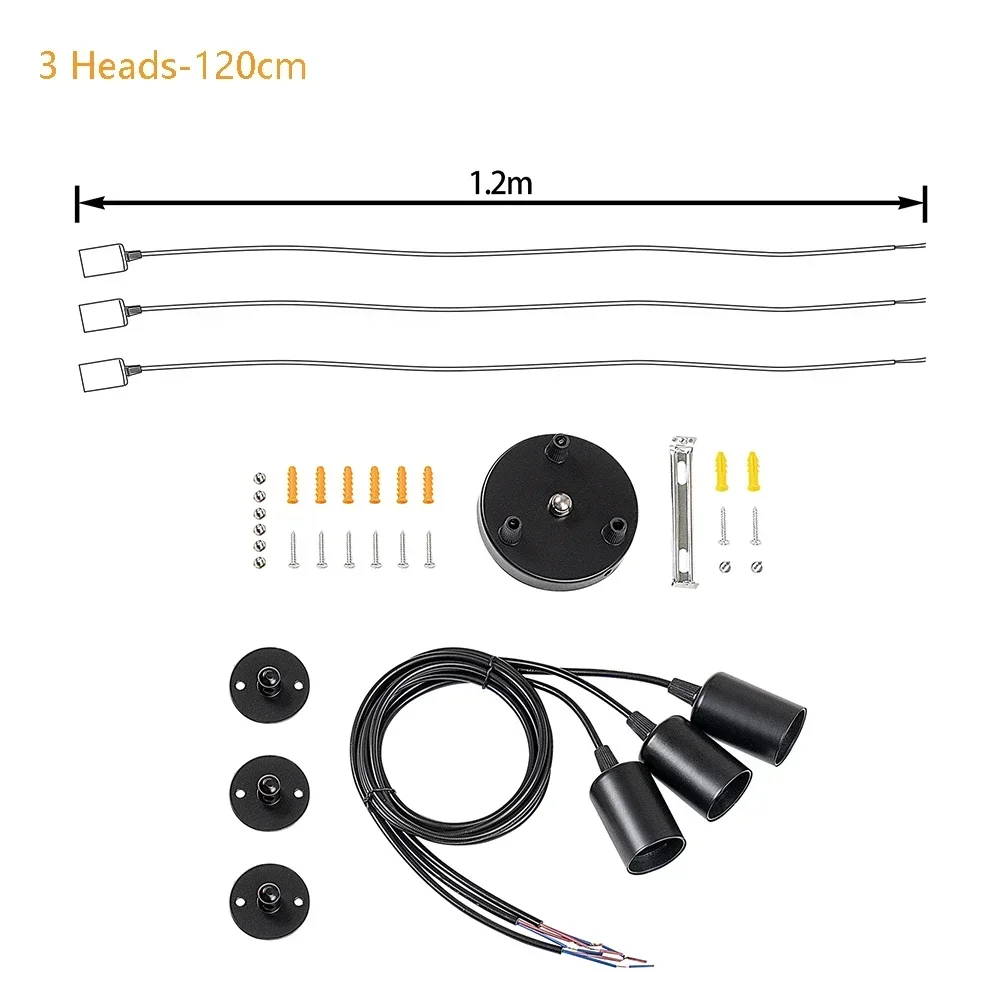 

Spider Chandelier Modern Nordic Retro Adjustable Edison Bulb Lamp for Loft Ceiling Fixed E27 Socket Industrial Style Lighting