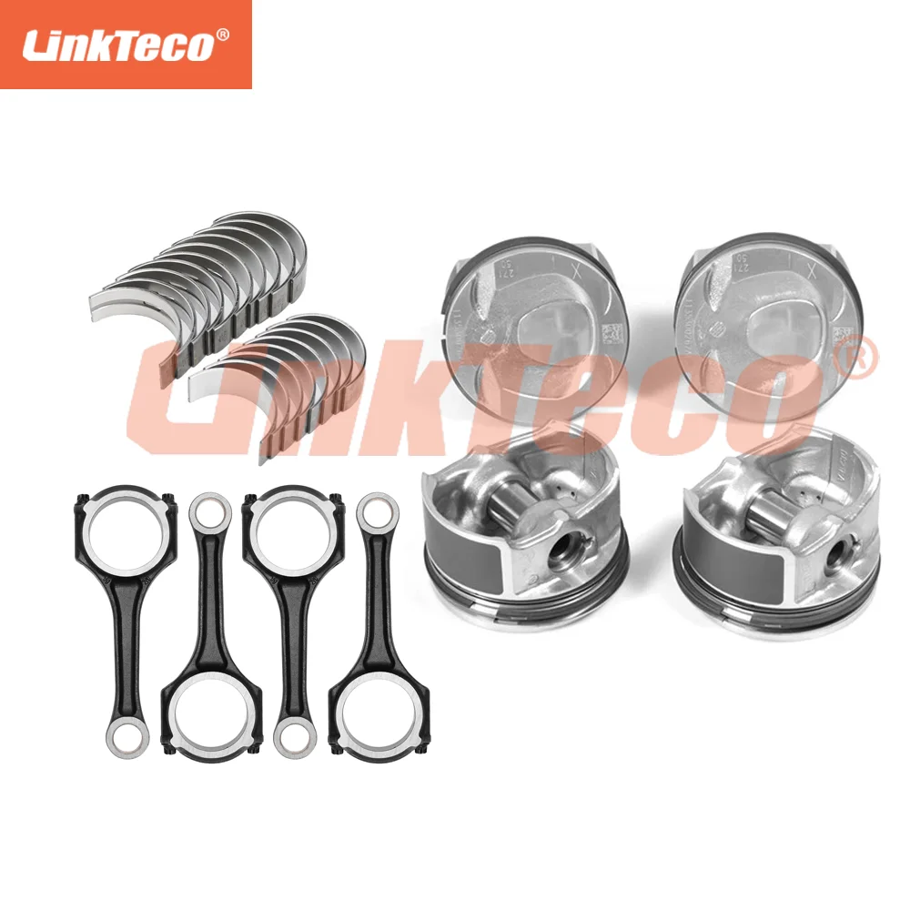 Engine Connecting Rod Piston Set Main&Conrod Bearing STD For 1.8 T M271 Mercedes Benz W204 W211 W212 C200 C250 E250 1.8T