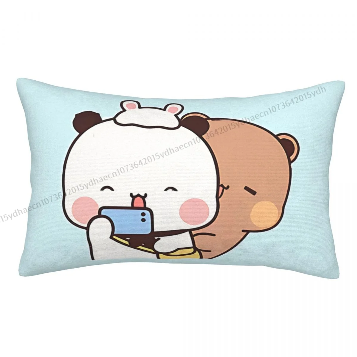 Taking A Cute Selfie Cojines Pillowcase Bubu and Dudu Anime Cushion Home Sofa Chair Print Decorative Coussin Pillow Covers