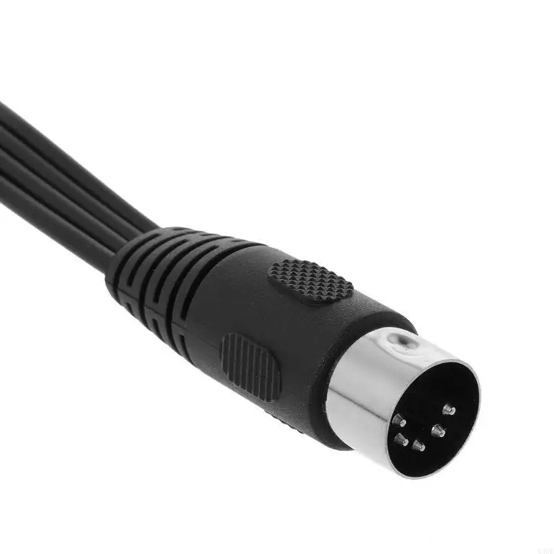 2025 Новый 30 -см 5 -контактный мужской штекер DIN до 4 RCA PHONO Женщины -штекер