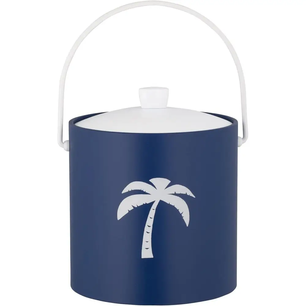 

Kratware Pastimes Collection Ведро для льда объемом 3 кварты с акриловой крышкой и ручкой для тюков (доловое дерево, RoBlue)