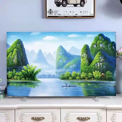 Reusable TV Cover for Dust Universal Fit for LCD and LED Screens