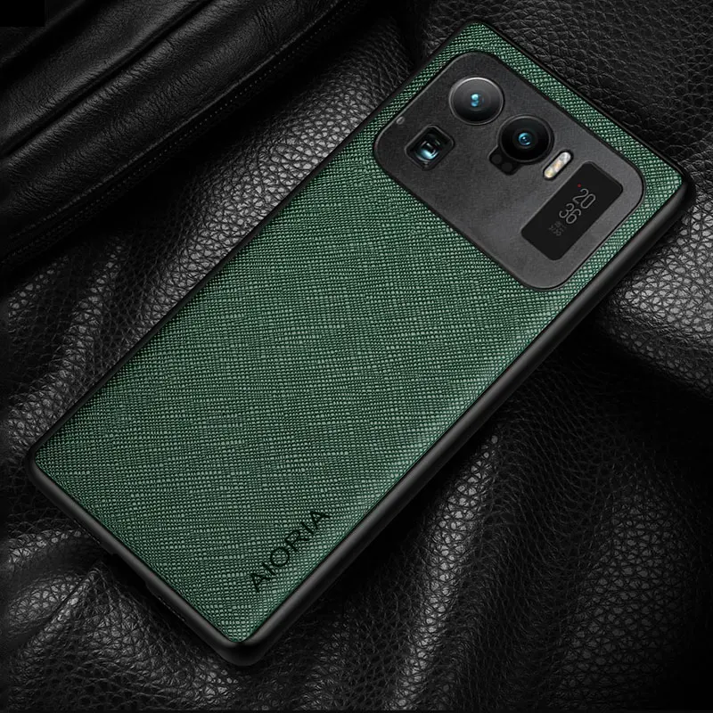 Leather Flip Cover for Xiaomi Mi 11 Ultra 5G Case, Cross Pattern Cover, Luxury Shell for Xiaomi Mi 11 Ultra