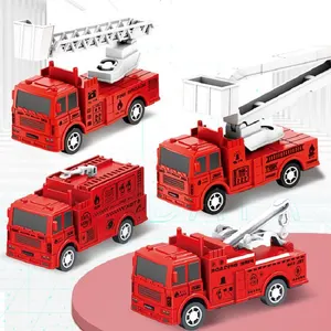çocuklar için kamyonda küçük bir geri tepme içinde 4 adet merdiveni geri çekmek için yangın söndürme oyuncak model arabalar ve eğitici 8 en çok satılan, oyuncak, itfaiyeci-no. 8