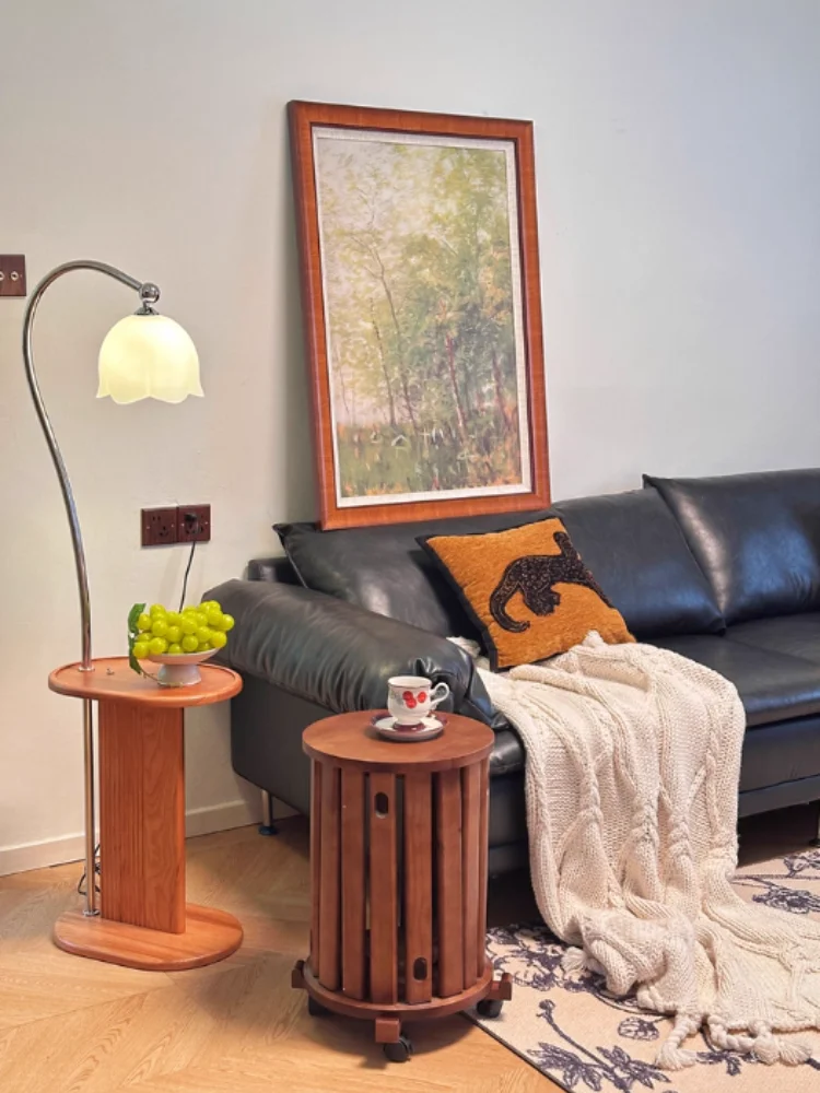 Middle Ancient Style Floor Lamp Ambient Light Standing Table Lamp Bedside Lamp With Desktop Floor Lamp LED Room Decoration Light