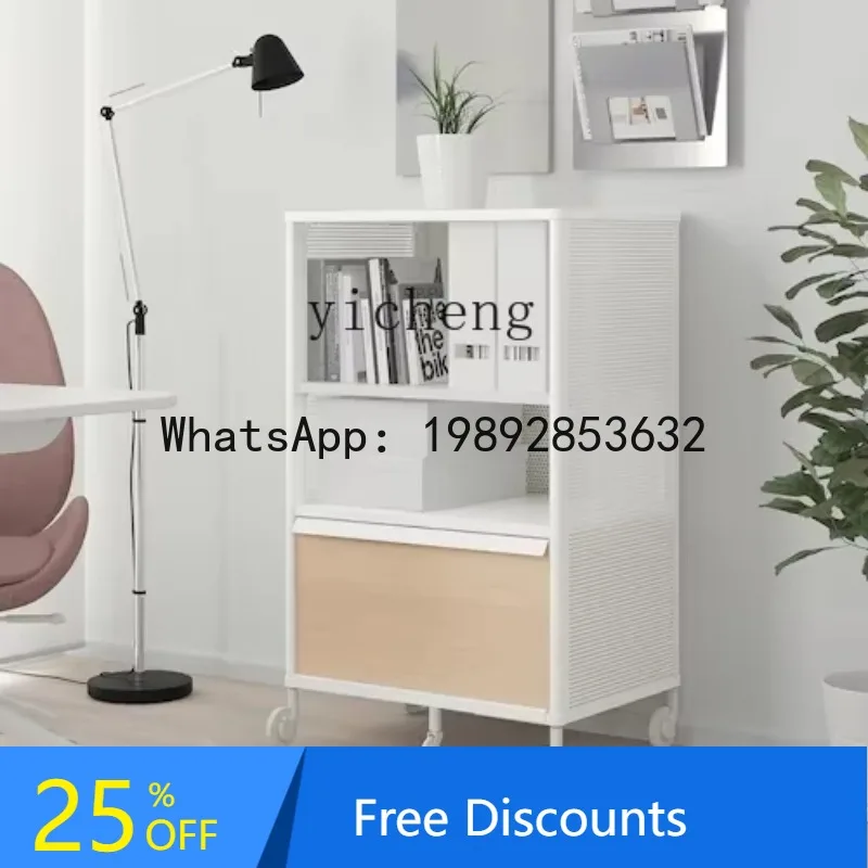 

LYY Solid Oak Storage Unit with Legs Home Office File Cabinet