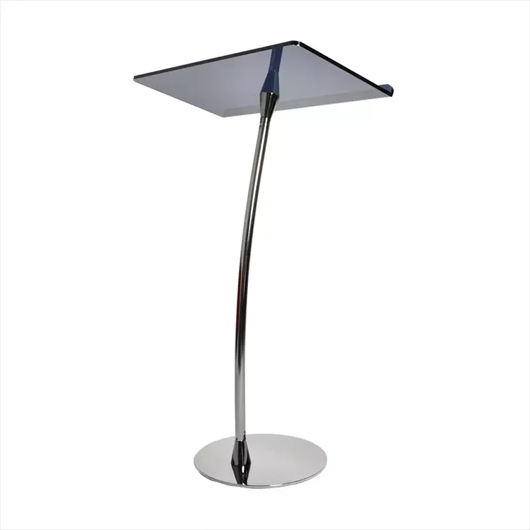 Black Acrylic Curved Podium Church Acrylic Podium Stand Lectern For Restaurants, Wedding, Office And Classroom Acrylic Lectern