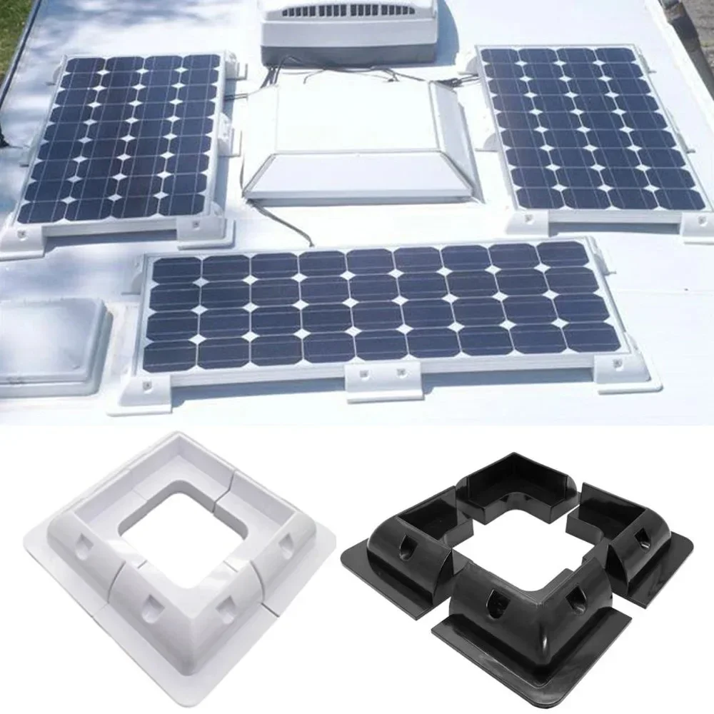 1set Solar Panel Mounting Bracket RV Top Roof Fixing Bracket Kit Photovoltaic PV ABS Bracket For RV Camper Boat Yacht Caravan