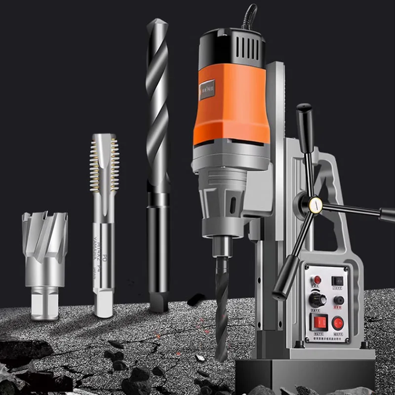 Máquina de perfuração de grau industrial, poderosa prensa magnética, bancada elétrica, máquina de perfuração