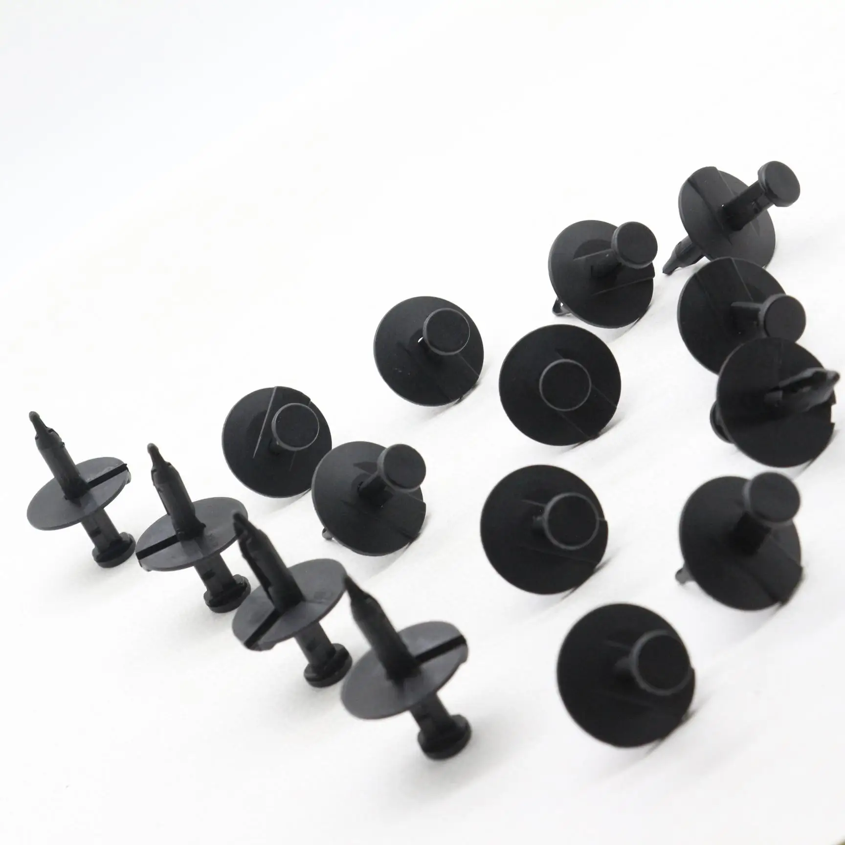 15pcs Splash Shield Fascia Clips Push-Type Retainers For Ford Mustang F-350 Explorer Lincoln GM Chevy Impala Malibu CTS N802781S