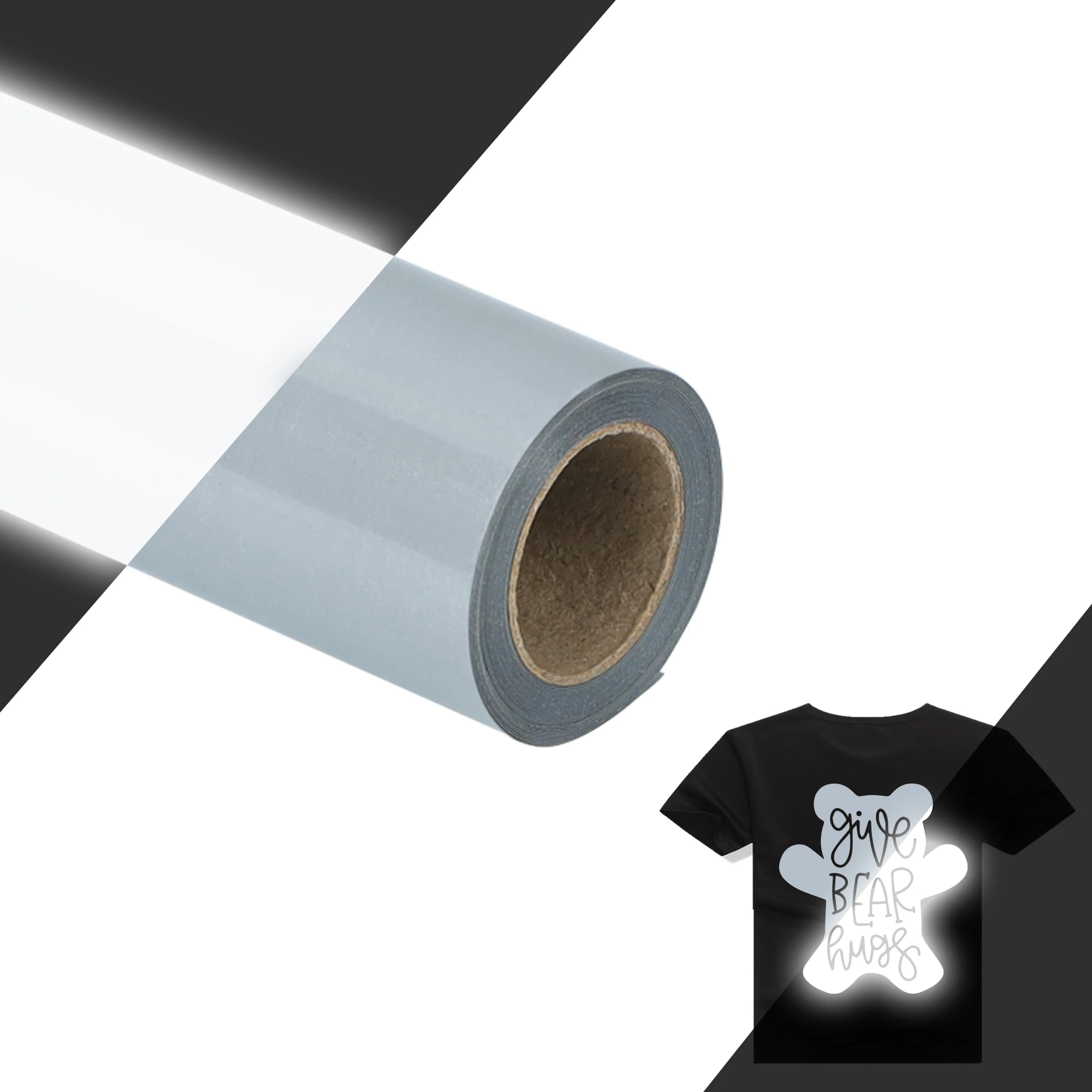 Reflective Heat Transfer Vinyl Sheets,For DIY Clothing T-Shirt Mask Jeans Backpack ,Heat Transfer Sticker,Easy to Cut &Weed