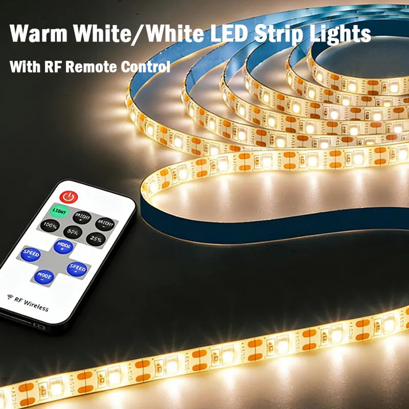 fita-de-led-usb-5v-com-controle-remoto-ir-2835-1m-10m-branco-quente-cor-Unica-flexivel