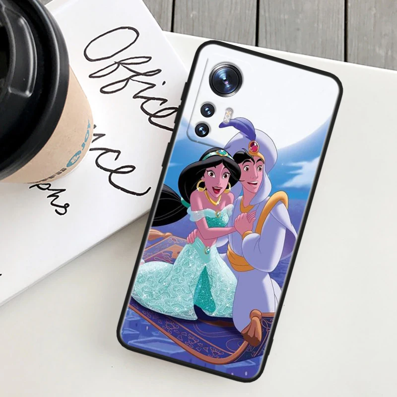 Disney Aladdin Lamp For Xiaomi Mi 10T 10S 9T 9 SE 8 A3 A2 A1 6X 5X CC9E Note 10 Lite Pro Mix 3 Black Soft Phone Case