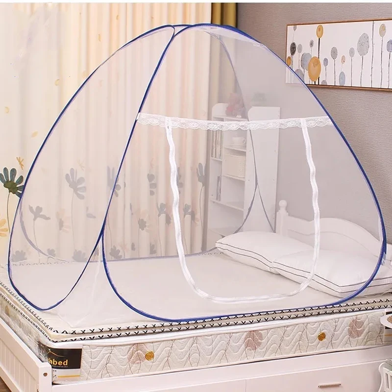 Single Door Yurt Mosquito Net, Encryption Mesh, Student Dormitory Mosquito Net, Full Bottom, Anti-fall Children's Mosquito Net