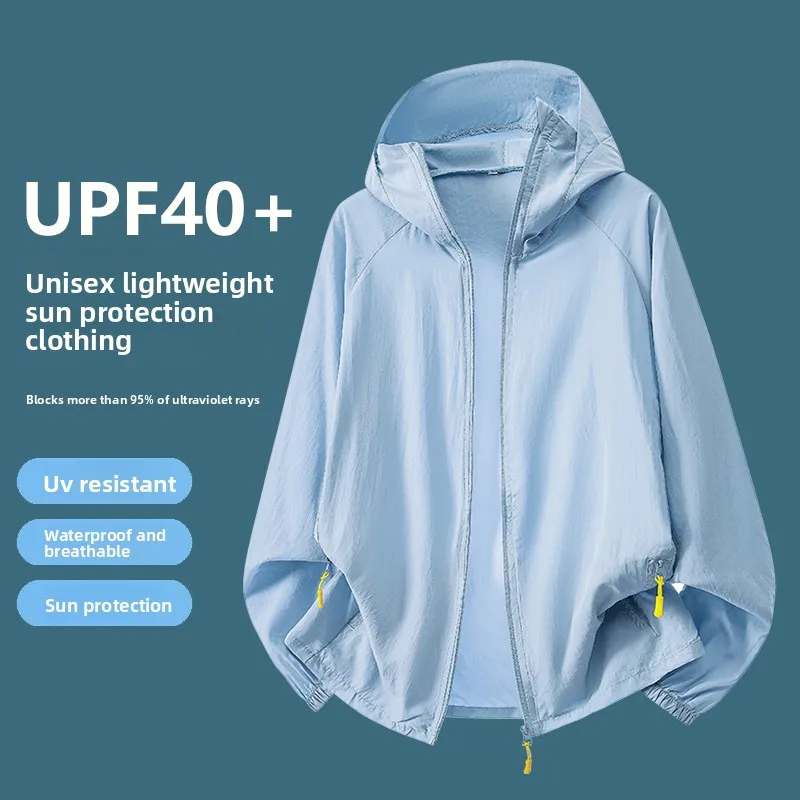 

Women Summer Ultra Thin Ice Silk Sunscreen Jacket Breathable Anti-UV Sun Protection Coat Fashion Trendy Outdoor Casual Outerwear