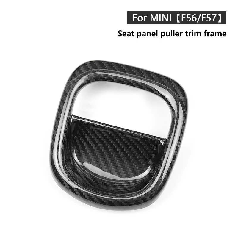 2014-2022 For Mini F56 F57 Seat Panel Handle Frame Genuine Carbon Fiber 3D Decoration Sticker