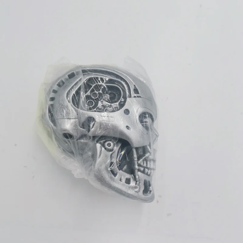 14cm 터미네이터 해골 T800 Arnold Schwarzenegger 수지 그림 동상 장난감 해골 머리 컬렉션 모델 책상 장식