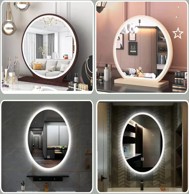 12V LED Smart-Spiegel Touch-Schalter-Set, geeignet für Badezimmerspiegel, Schminkspiegel, Lichthelligkeit einstellbar – Detail 10