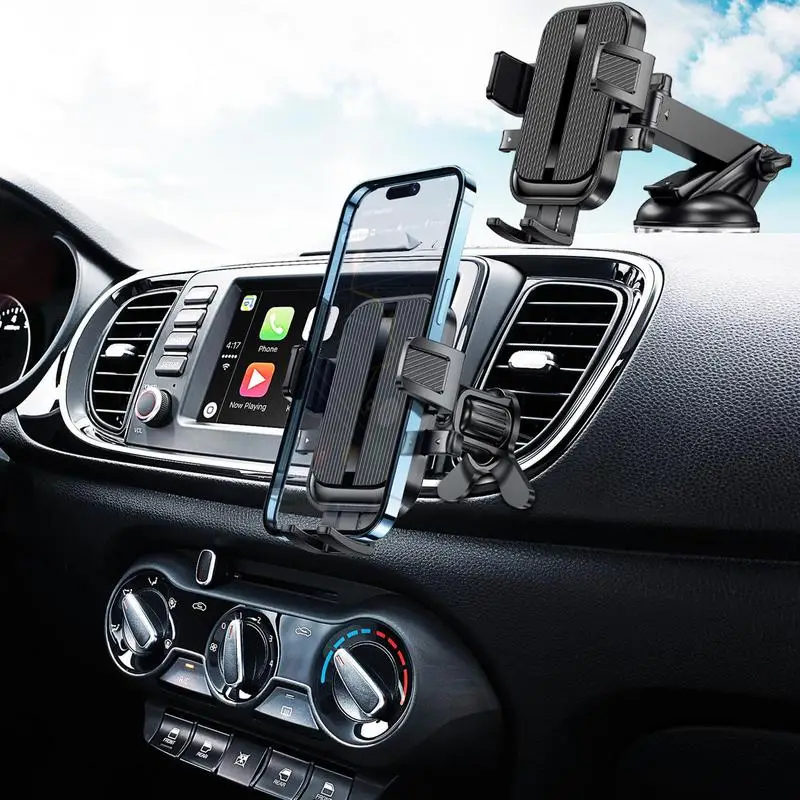 Car Phone Holder telescopic arm Phone Mount auto Air outlet Cell Phone rack car Suction Cup Dashboard Phone Bracket car interior